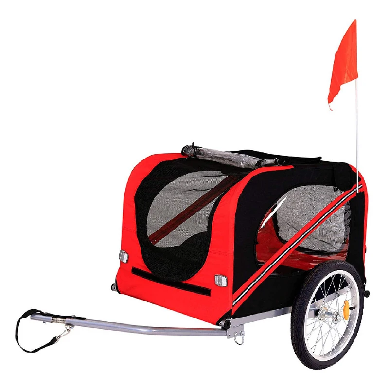 OEM Customized Child Bike Cycle Bicycle Trailer For Children Baby Cheap Aluminium Lightweight Child Bike Trailer