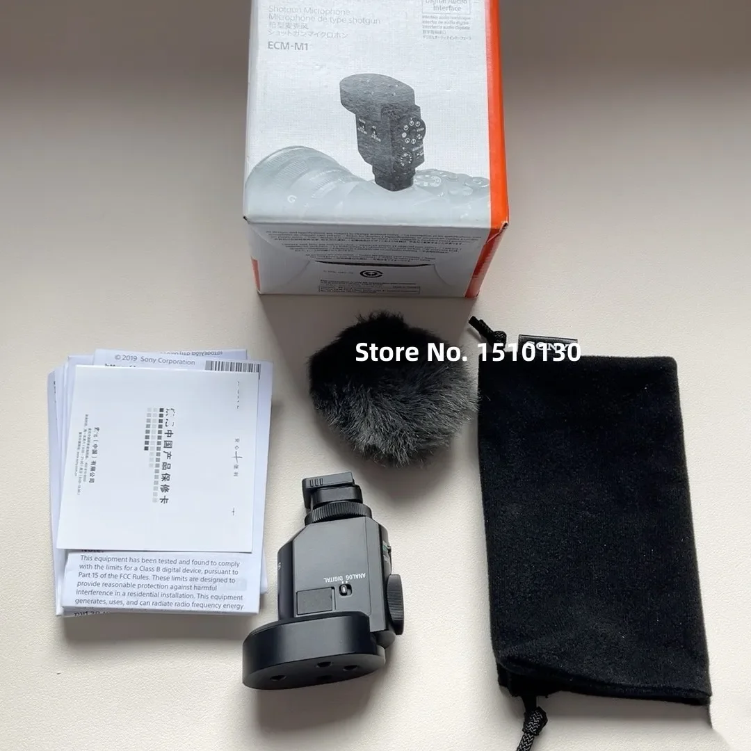 Микрофон для дробовика ECM-M1 для Sony ILME-FX3 FX3 ILME-FX30 FX30 A7M3 A7M4 A7RM4 A7S3 A7C ZV-E10 A9M2 A1 A7RM5 A6700 A7C