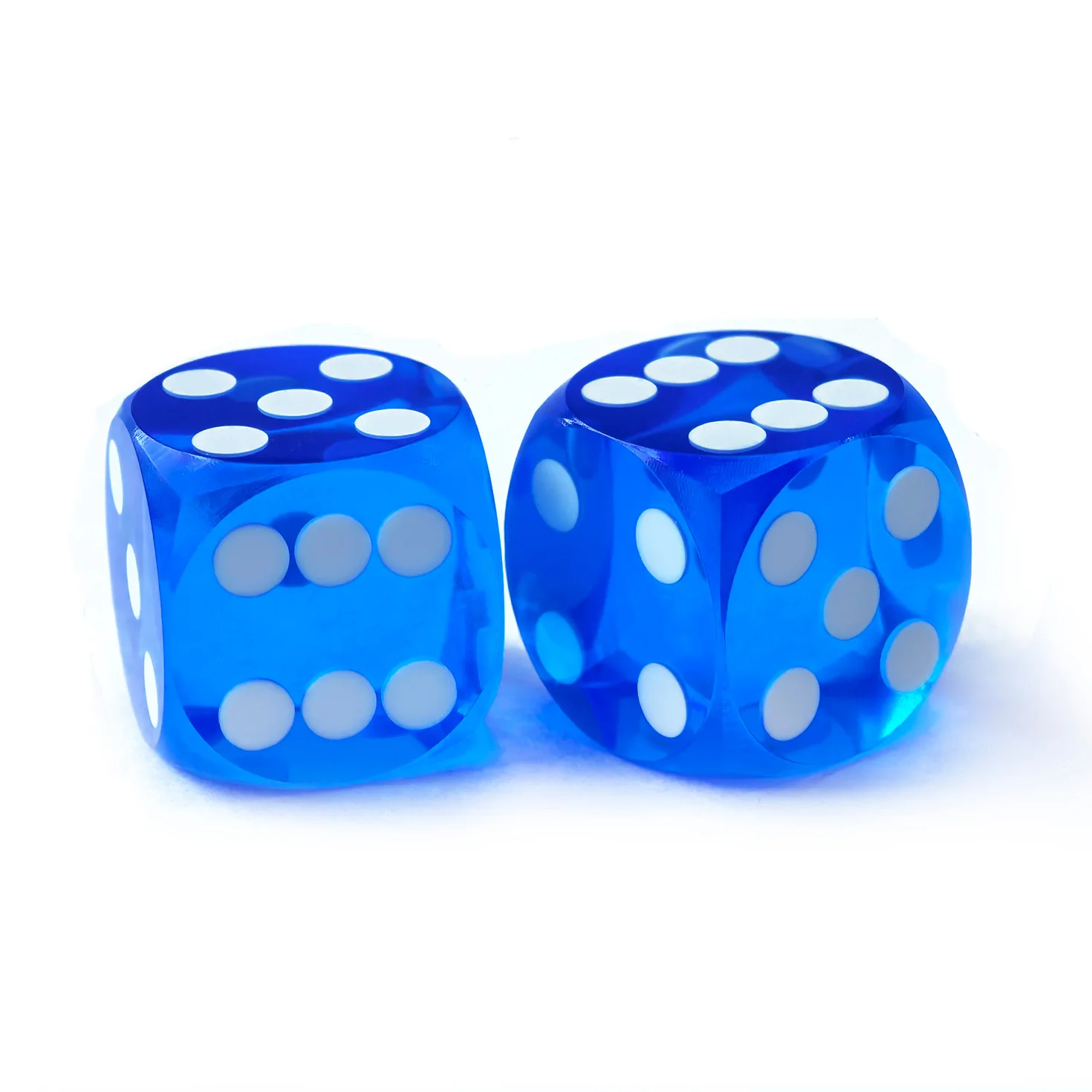 Dadi Professionali di Precisione Bescon per Casinò, Angoli Arrotondati 5/8\" (16mm) con Angoli Smussati, Senza Numero di Serie