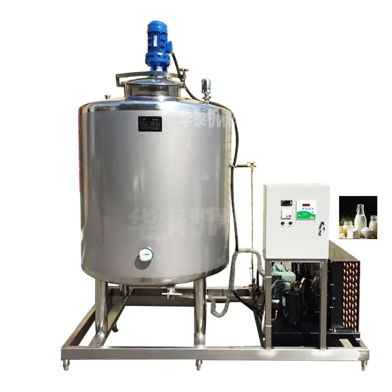 

Hot-selling vertical direct-cooled milk jug 304 stainless steel household refrigerated storage tank