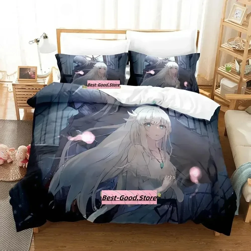

Gamw ENDER LILIES Quietus of the Knights Bedding Set Printed With Pillowcase Bed Duvet Cover Soft Single Double Queen Super King