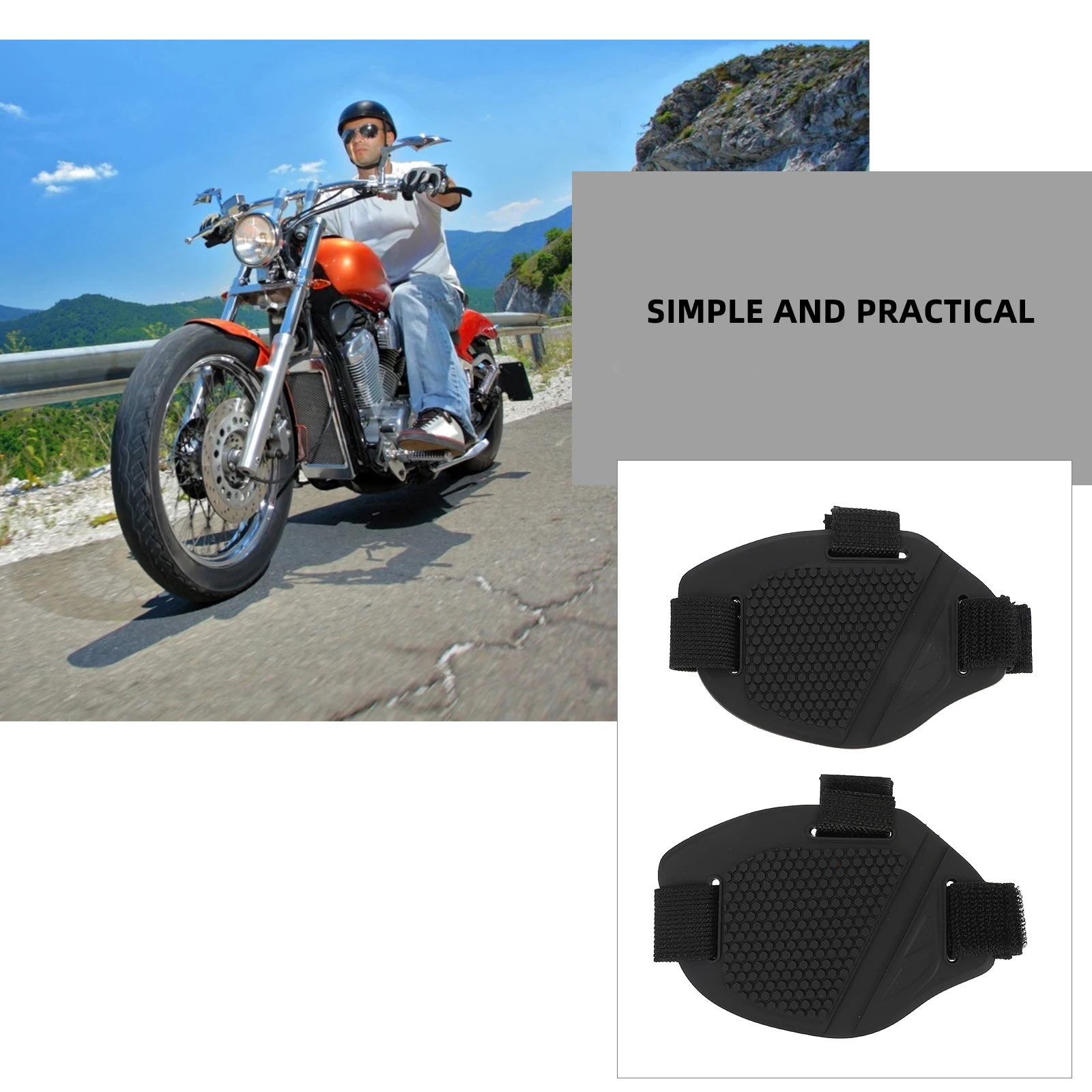 

2Pcs Rubber Shoe Protector for Motorcycle Gear Change Abrasion Resistant Comfortable Fit Boot Cover Half Shoe Cover Motorcycle