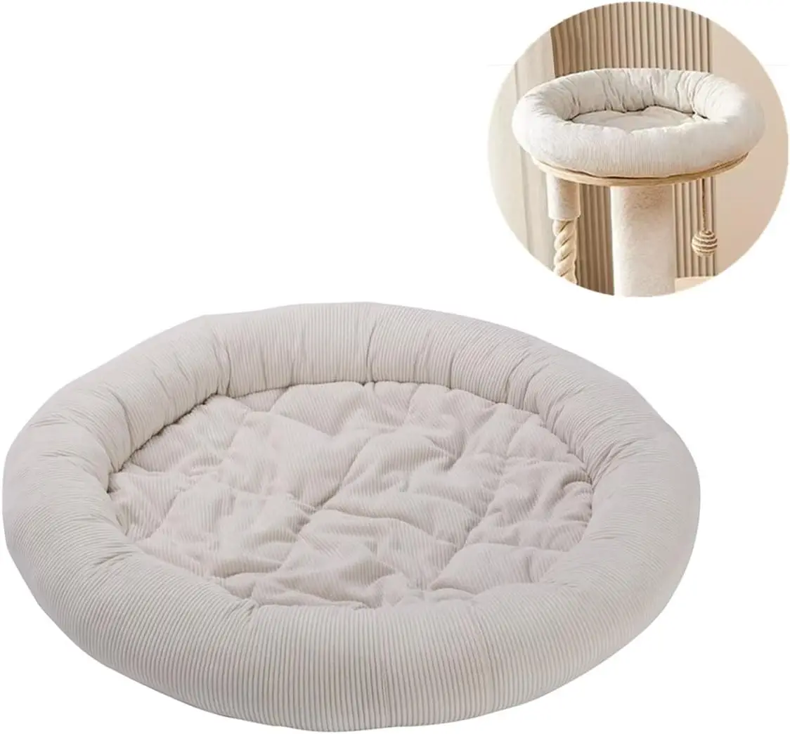 

Запасные части для круглой кошачьей лежанки-башни, круглая подушка-пончик для кошек, подушка-лежанка для собак, дополнительные элементы для платформы-лежанки