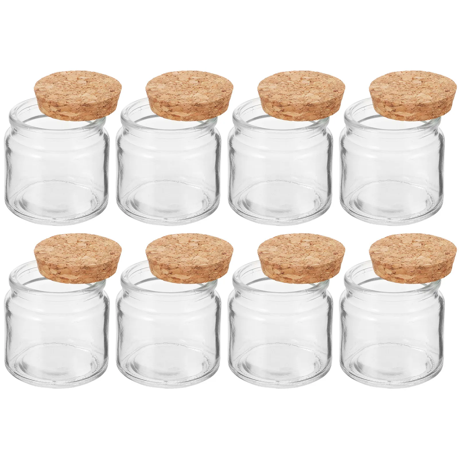 8Pcs Aromatherapy Jars Empty Glass Containers with Lids for DIY Decor Storage Small Items