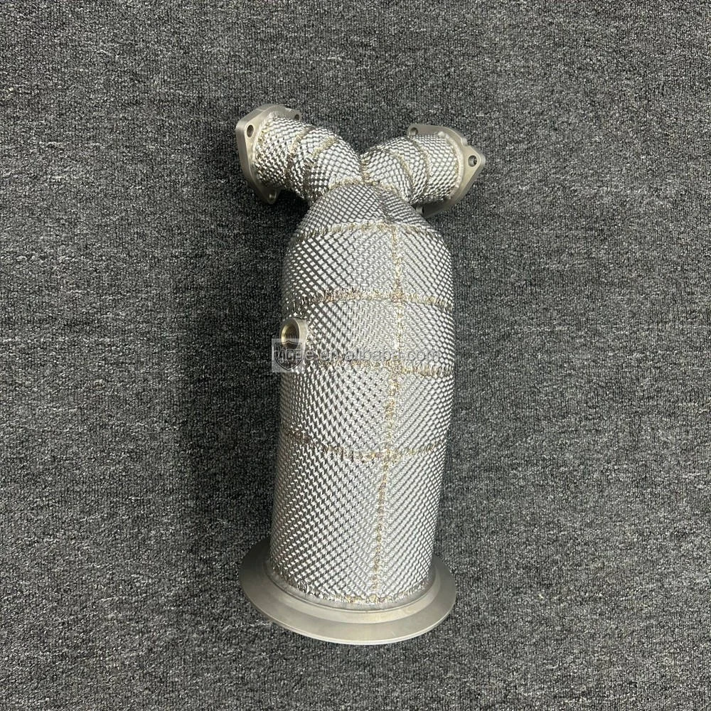 ACE Hochleistungs-Edelstahl-Downpipe mit Wärmeisolierung und 3-Wege-Katalysator für den neuen Audi SQ5 3.0T National V – Detail 4