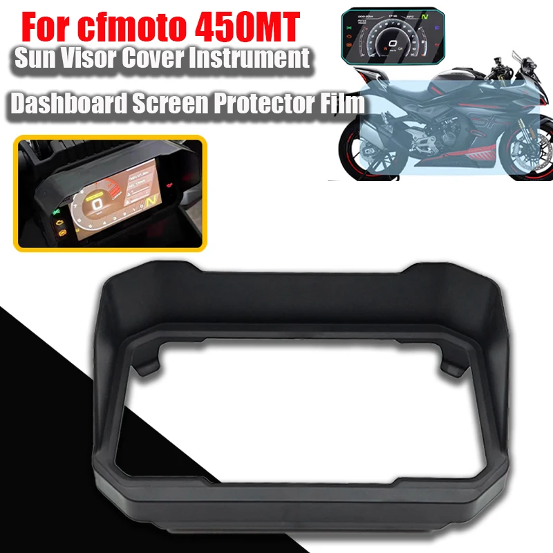 

2024 450MT Screen Protector Motorcycle Windshield Sun Visor Panel Guard Cover Anti-Scratch UV Protection Film for CF450MT 450 MT
