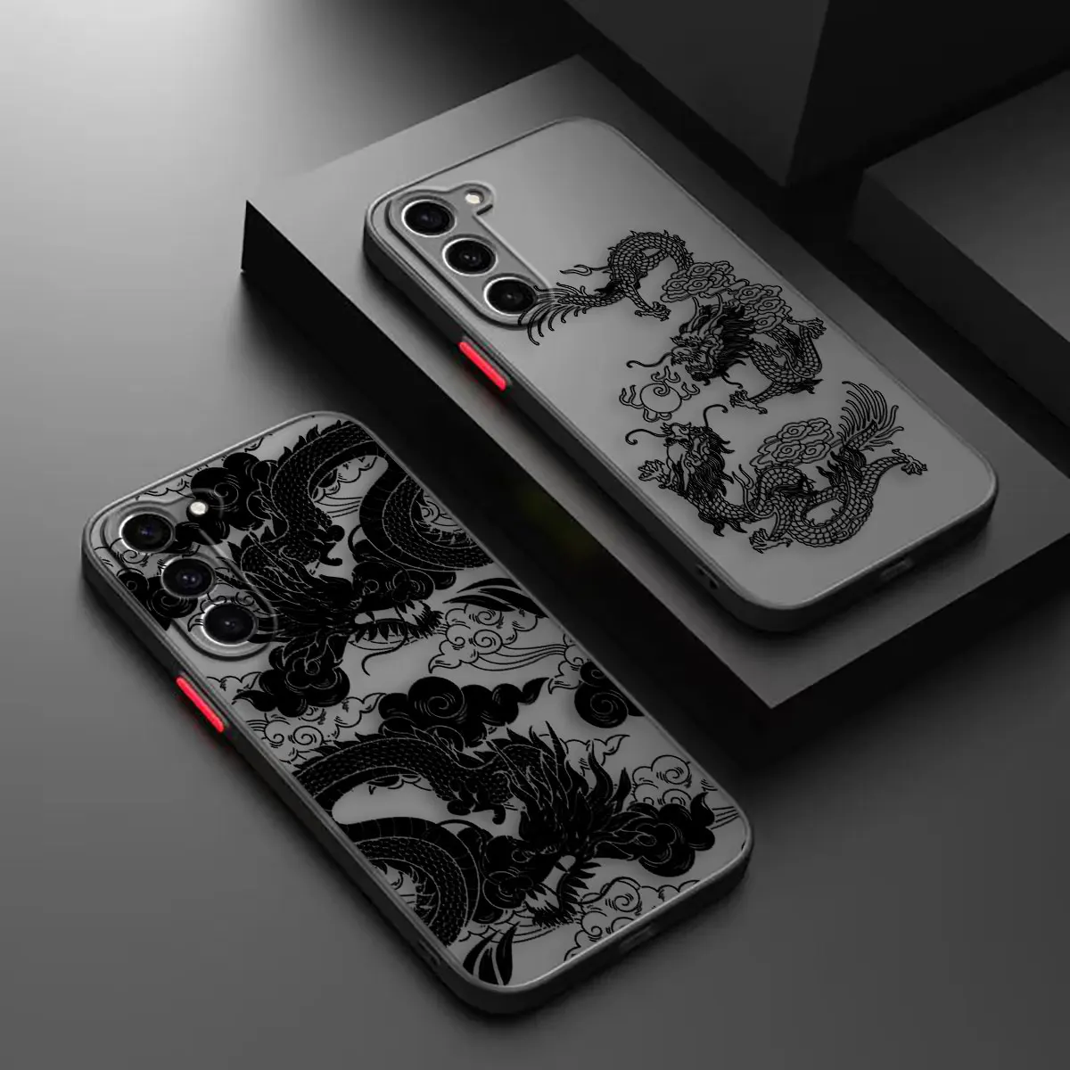 

Animal Dragon Caricature Matte Case For Samsung A03S A04E A05 A05S A06 A07 A10 A11 A30 A50 A70 M53 NOTE 20 10 9 8 Frosted Case