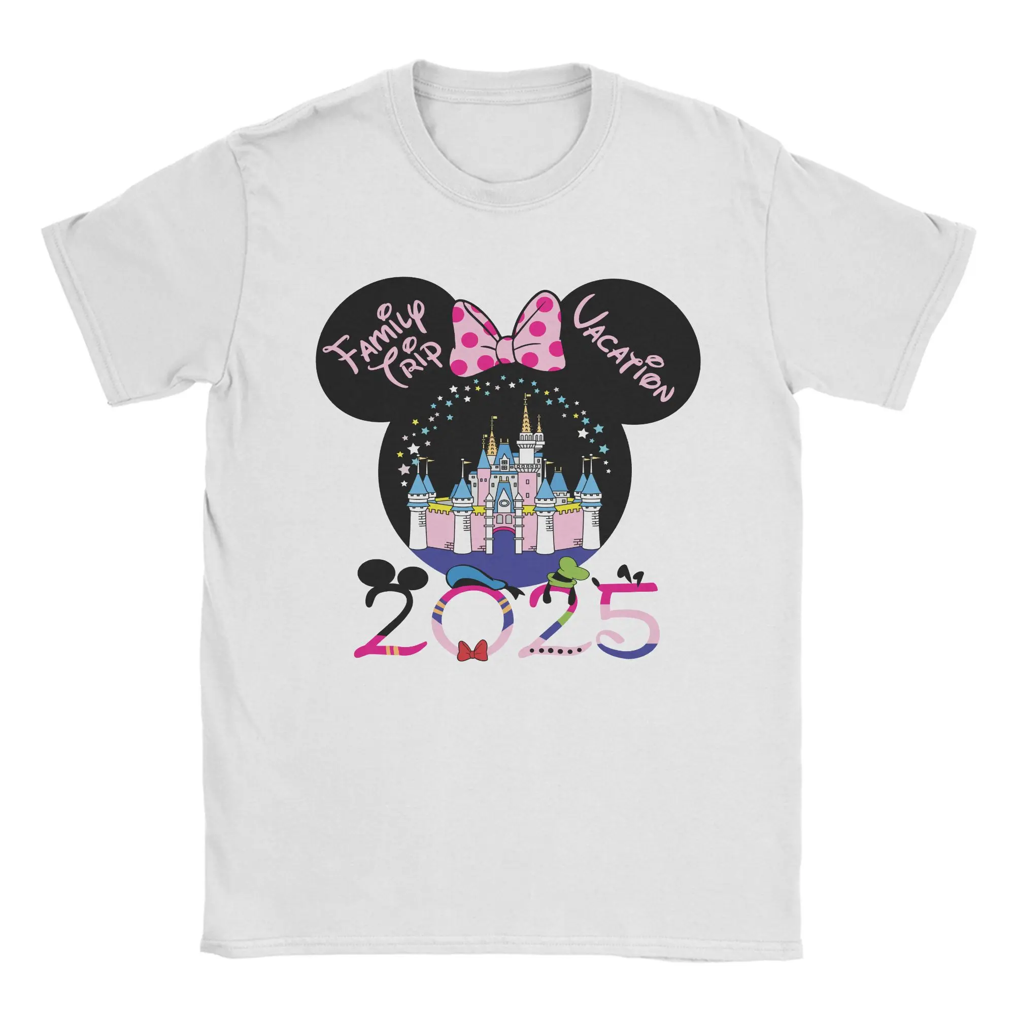 

New Arrival mickey mouse 2025 Disney Family trip Vacation Family Matching Gift T Shirt For Cotton Tee Shirt Short Sleeve Clothes