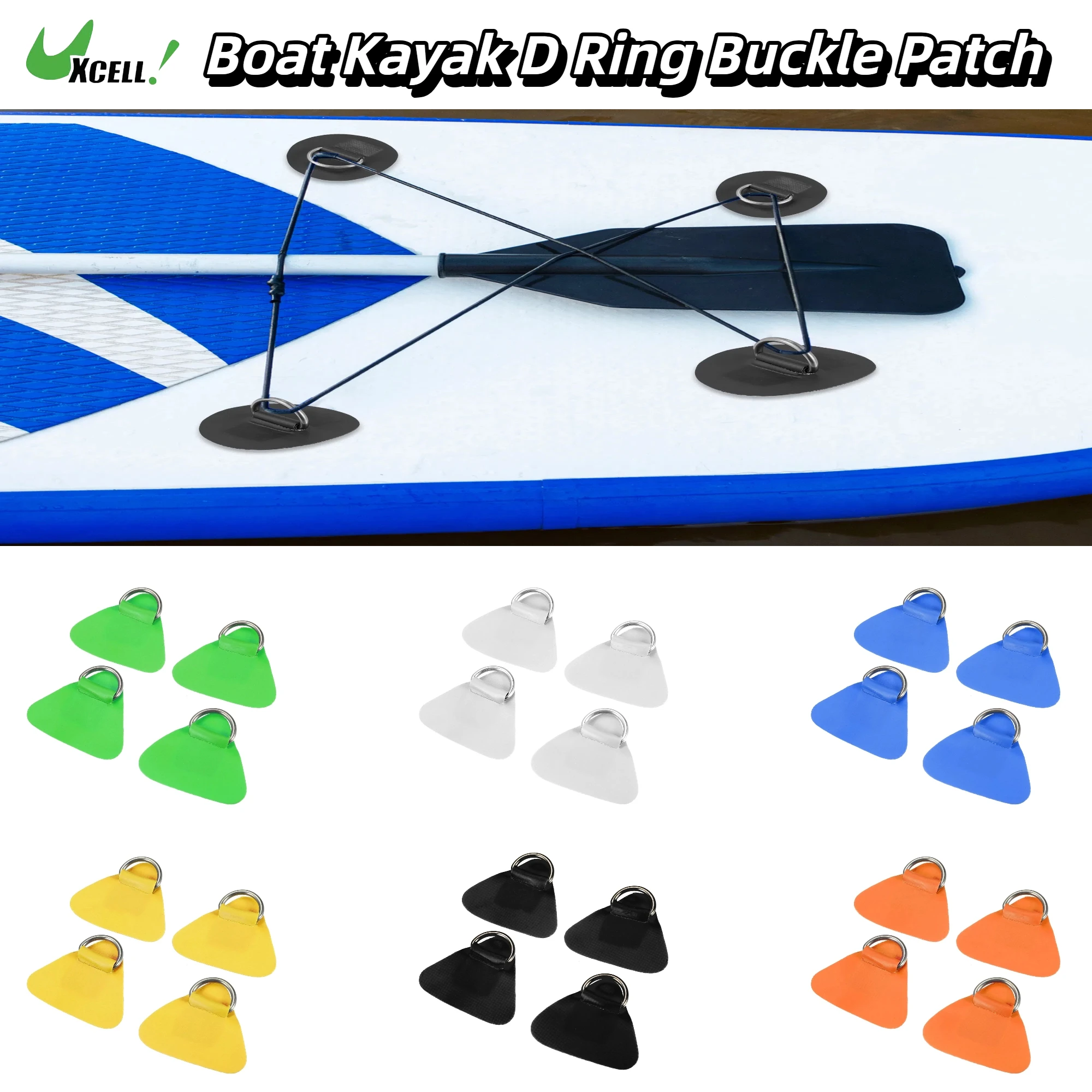 

UXCELL 4 шт., лодка, каяк, D-кольцо с пряжкой, нашивка из ПВХ, нержавеющая сталь, треугольная форма, D-кольцо, коврик для надувной лодки, каяк, каноэ, палуба