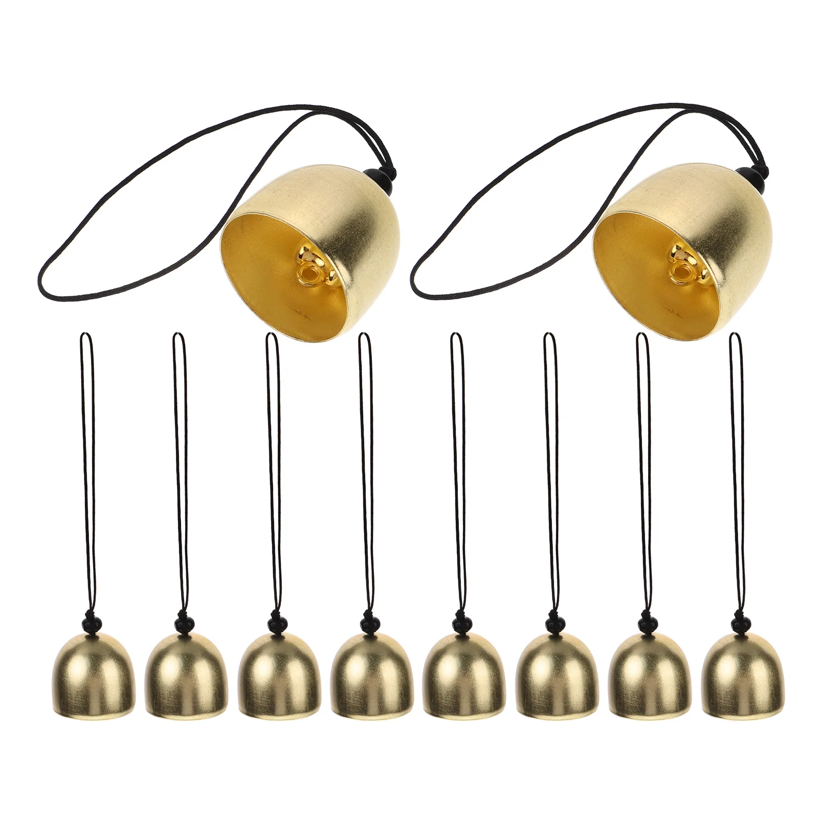 

Black Beads Bell Pendant Wind Chimes DIY Craft Copper Alloy Retro Hanging Ornament Metal Wind Chime Christmas Tree Bell Mini Cow