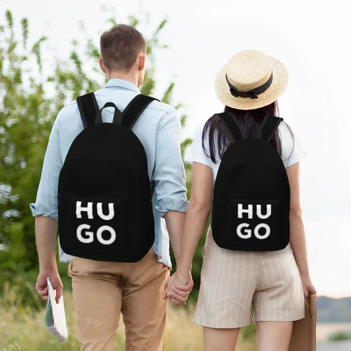 Mochila h-hugos para hombre y mujer, morral de hombro para adolescentes, escuela secundaria, negocios, regalo