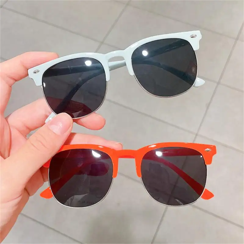 New Kids Sunglasses Fashion Colorful Boys Girls Reflective Sunglasses Kids Baby UV400 Outdoor cycling High Definition Eyewear