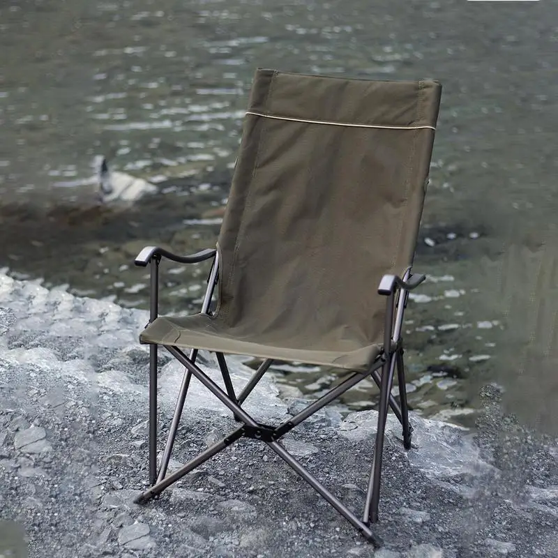 Camping Chairs Foldable Chair With Armrest Portable Camping Chair Chair Heavy Duty Folding Camp Chair For Camping Fishing Bbqs