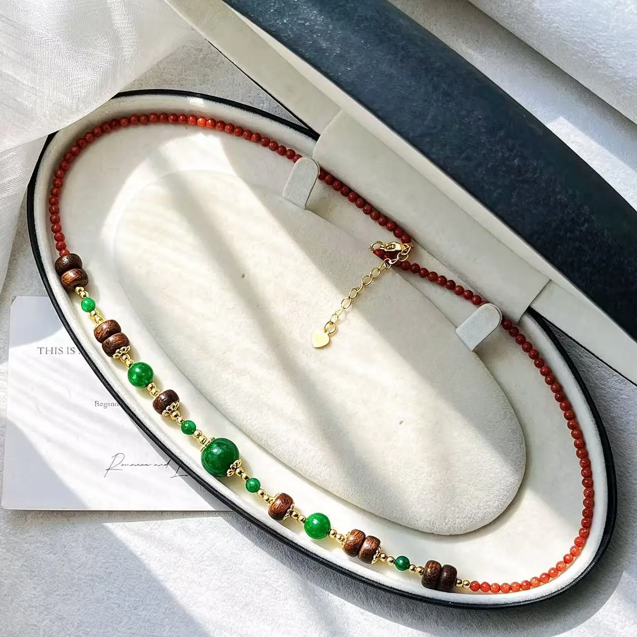 Vintage Instagram Style Natural Lapis Lazuli High-Luster Crystal Faux Pearl Designer Choker Collarbone Necklace for Women