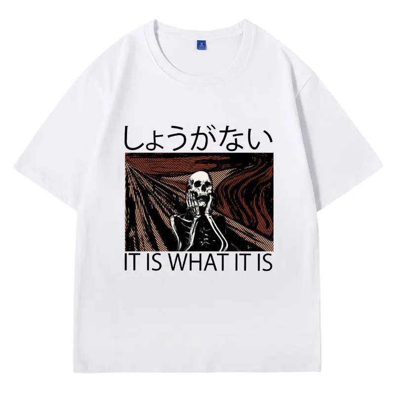 

Skeleton Scream Weird T Shirt Tops Lt Ls What Lt Ls Japanese Weird Funny T-shirt Men Women's Fashion Casual Short Sleeve Tees