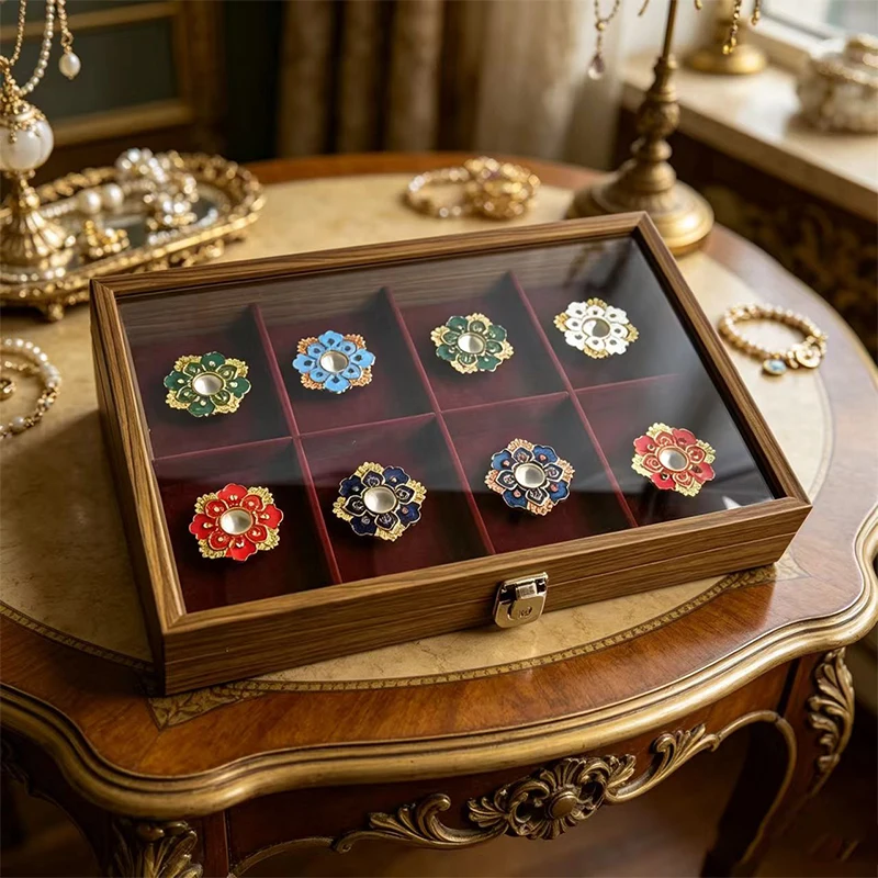 Orthodox Religious Gift Set Enamel Vigil Lamp Holders in Luxury Wooden Box Byzantine Altar Church Decor Christian Prayer Gift