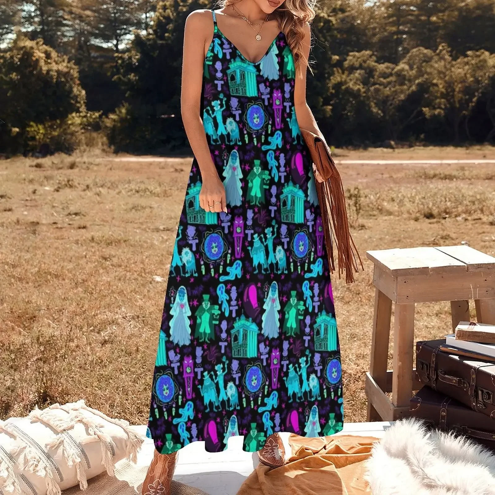 Haunted Mansion Sleeveless Dress Women's dresses womans clothing evening dresses luxury 2024 Party dresses for women Dress