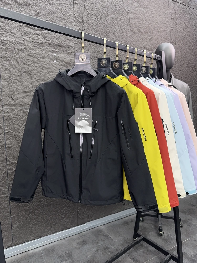 

Casual Men's Hooded Jaet Pampa& Brand Faion Urban Sle Waterproof Outdoor Spring Autumn Wear Stand Fit Long Sve