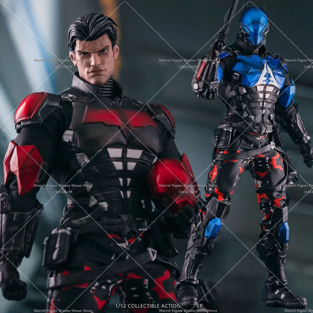 In Stock EX001 1/12 Scale Collectible Blue Cyber Knight Night Floating Batman Full Set Model 6 inch Action Figure Gifts