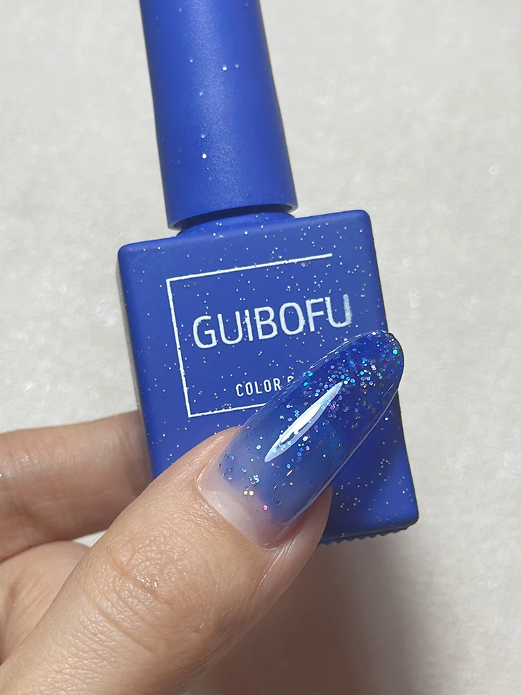 120 สี Series Fall Shine Finish กึ่งถาวร Glitter Sequins เจลเล็บชุดชุด Soak Off Uv เคลือบเงาเล็บ 15ml