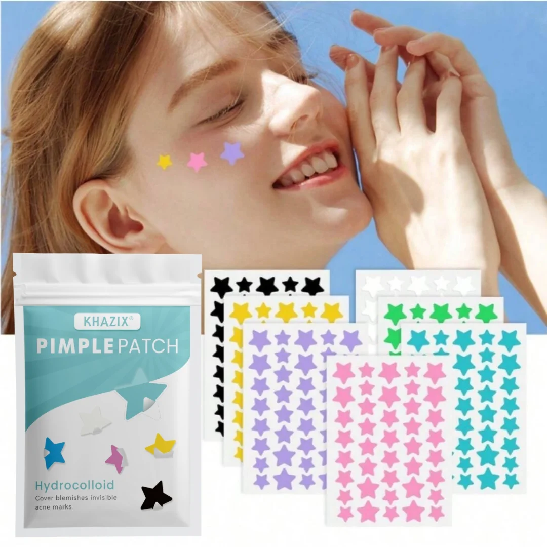 40 pieces of multi-color star acne patches, facial acne patches, concealer acne patches, and pimples patches, ultra-thin. image 3