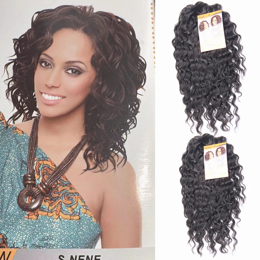 

Organic Ice Silk Synthetic Kinky Curly Short Jerry Weave Hair Extensions High Quality Hair Bundles for Weaving