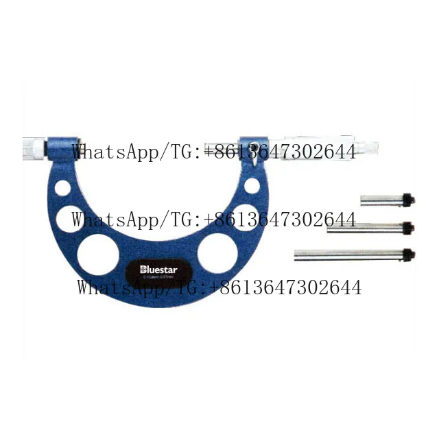 363-50A 0-50mm Interchangeable Anvil Steel-plate Outside Micrometer Measure