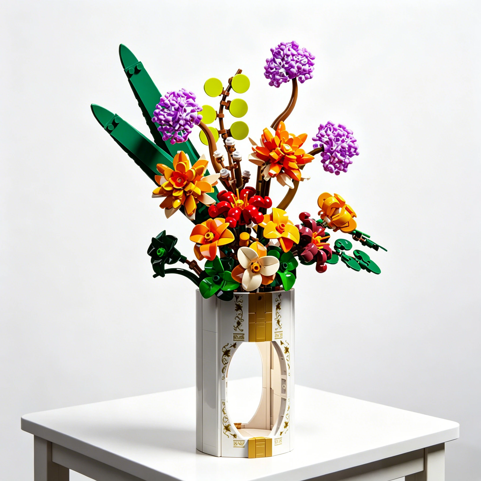 

Building Blocks Flowers Bouquet Flower Blocks Bonsai Plant Model Bricks Romantic DIY Home Decoration Toy for Kids Gift