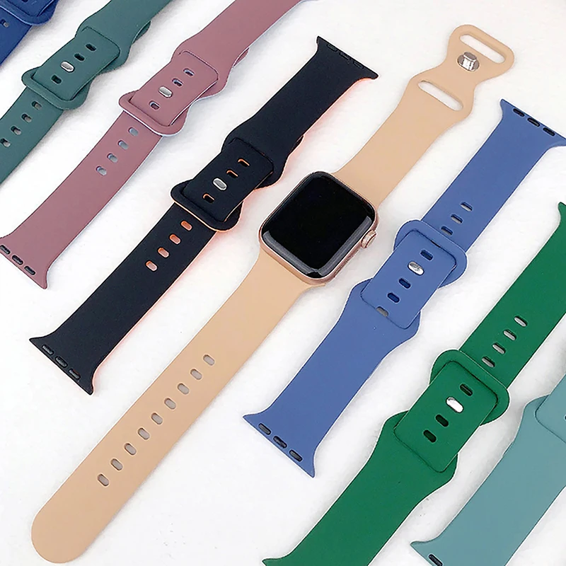 

Sport Strap For Apple Watch Band 45mm Ultra 2 49mm 40mm 44mm 41mm 42 Mm Silicone Engraved Bracelet Iwatch Series 9 8 7 Se 4 5 6