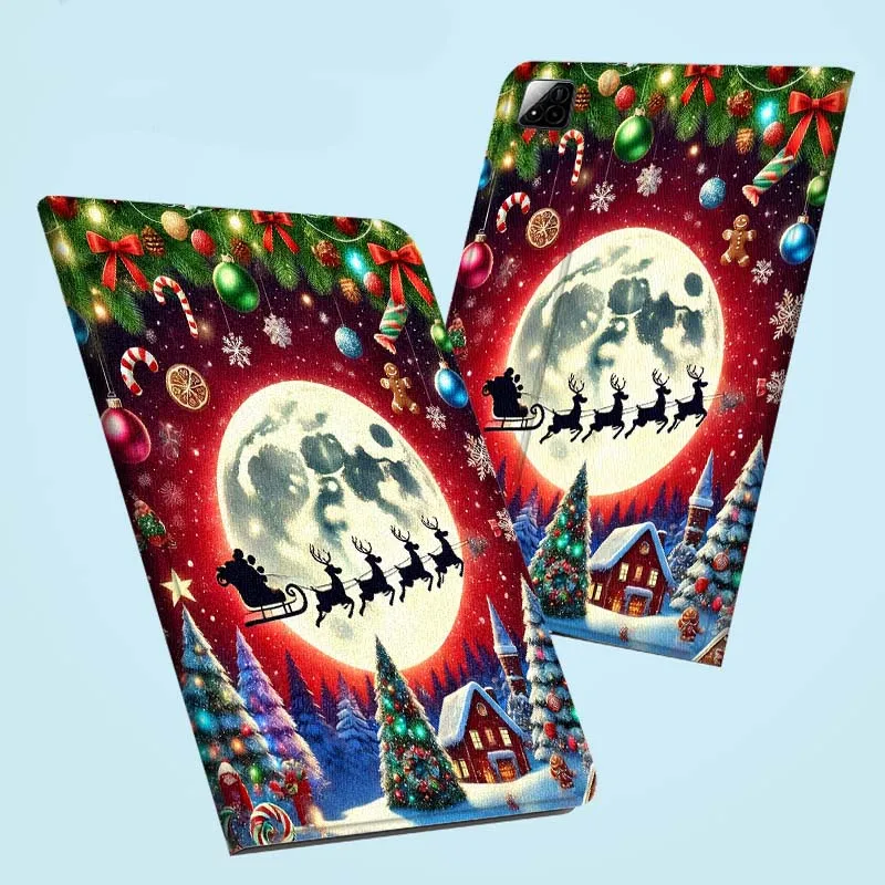 

Christmas style pattern For Xiaomi Redmi Mi Pad 4 5 6 6s 7 8 SE Pro 2 11 Plus Max 12.4 11 11.2 12.5 8.7 inch Tablet Case