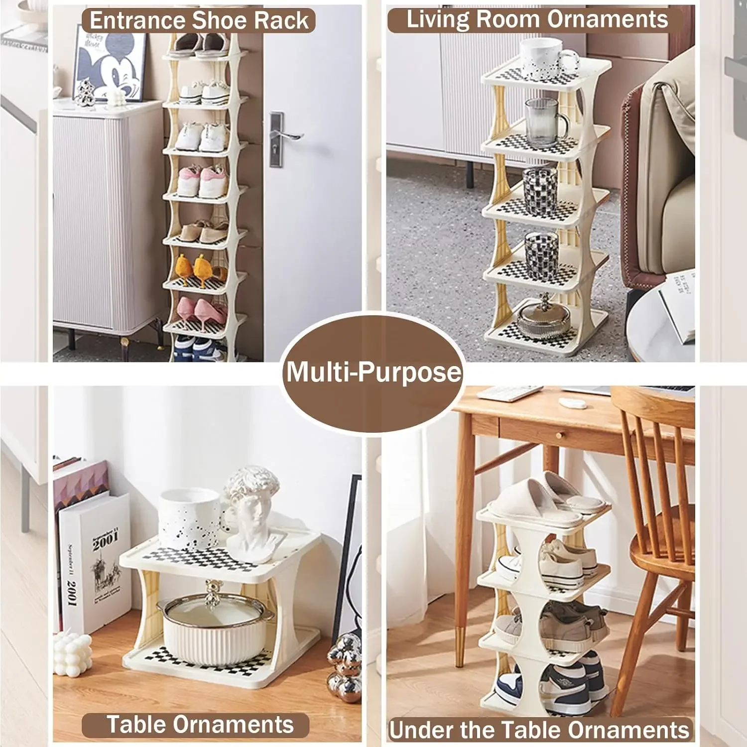 Shoe Cabinet Dustproof Fabric Organizer Simple Storage Multilayer Shoe Rack Nonwovens Household Economic Type Shoe Rack Cabinet