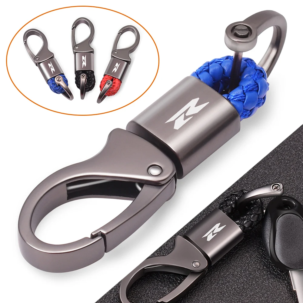 For Suzuki GSXR 600 750 1000 GSX-R 600 750 1000 250 125 150 High Quality Motorcycle Accessories Woven Leather Keychain Key Ring