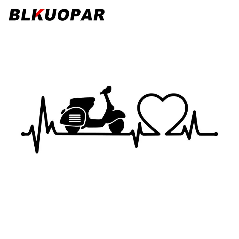

BLKUOPAR Electromobile Heartbeat Funny Car Stickers Waterproof Creative Decal Personality Air Conditioner Windows Car Lable