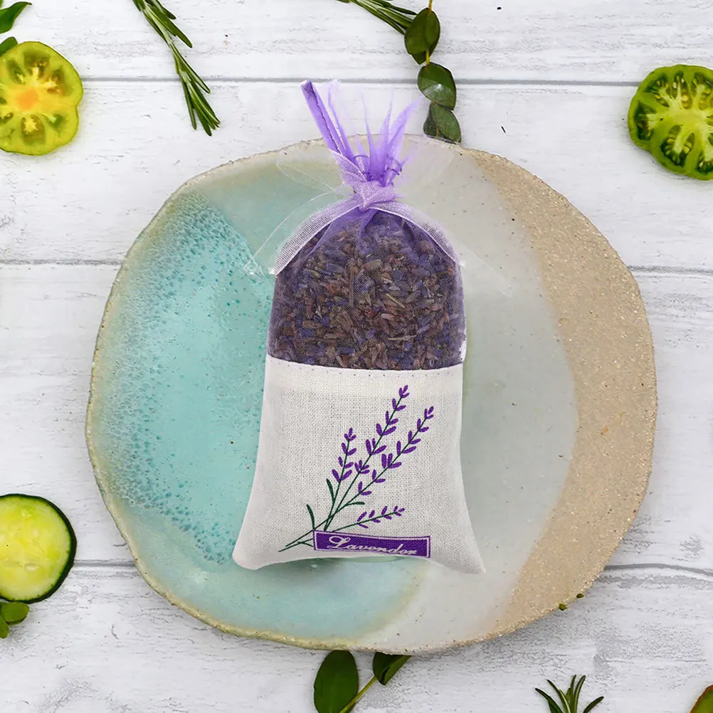 

50Pcs Lavender Scented Sachets Mesh Drawstring Bags for Dried Flowers Herbs Closet Fresheners and Decorative Use
