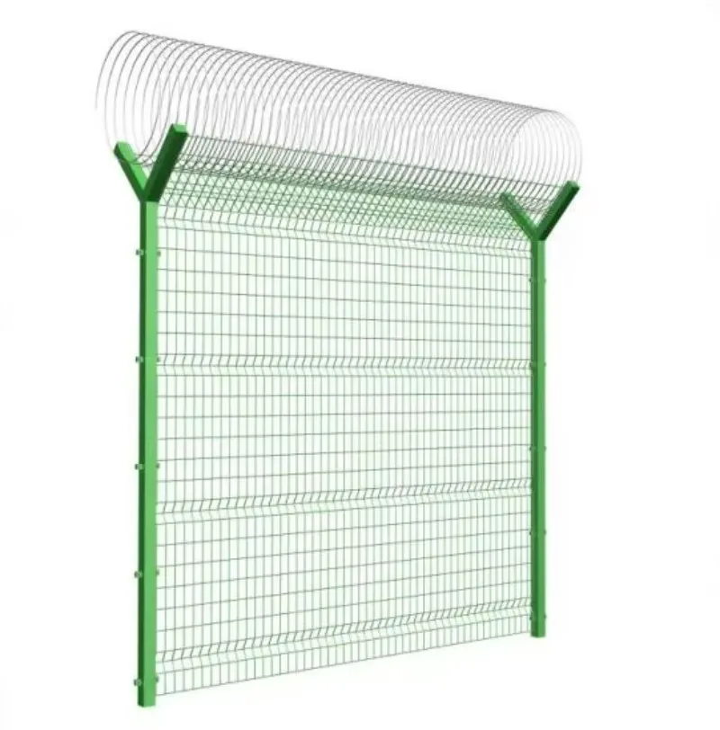 3D Curved Mesh Fence Galvanized Powder Coated Garden Fence Durable Metal Fence Panel for Outdoor Industrial Use