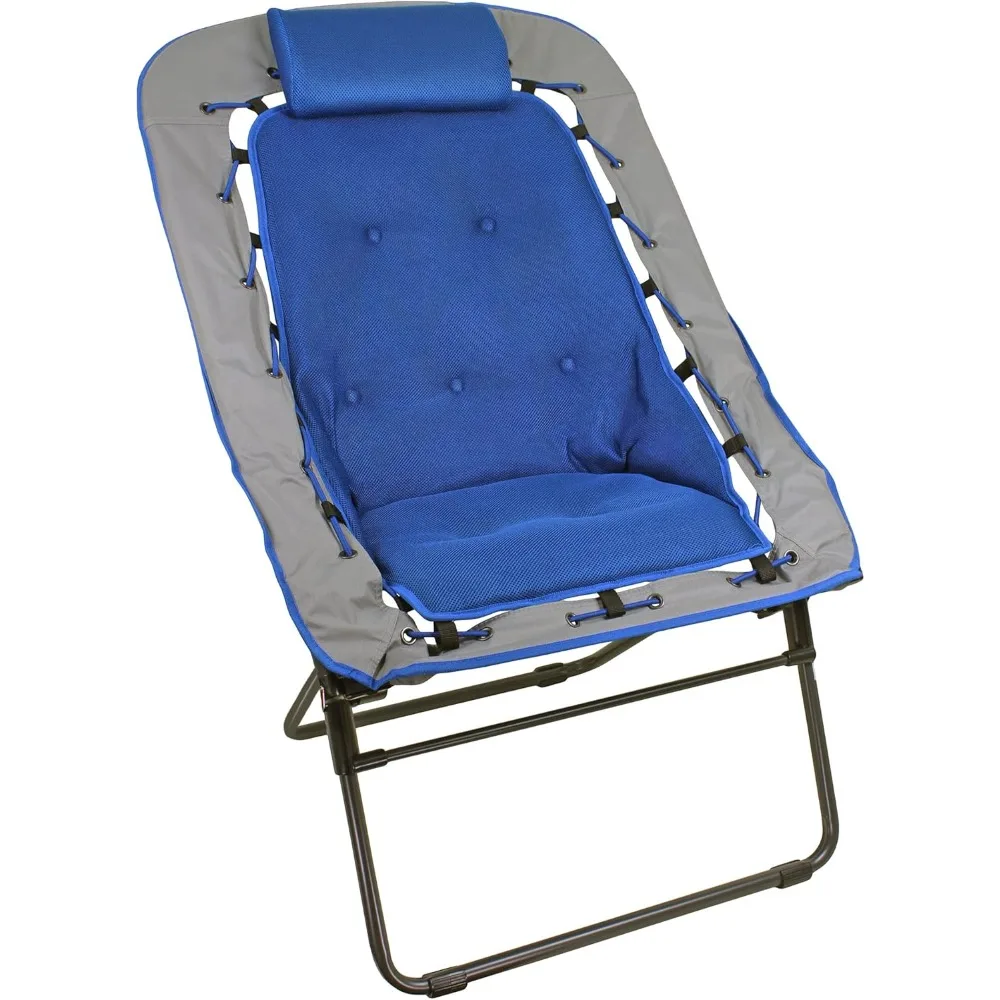 

Foldable Rectangular Air Mesh Indoor Outdoor Bungee Chair, Perfect for Dorm Rooms, Movie Nights, Bedrooms, Reading, Gaming, Jou