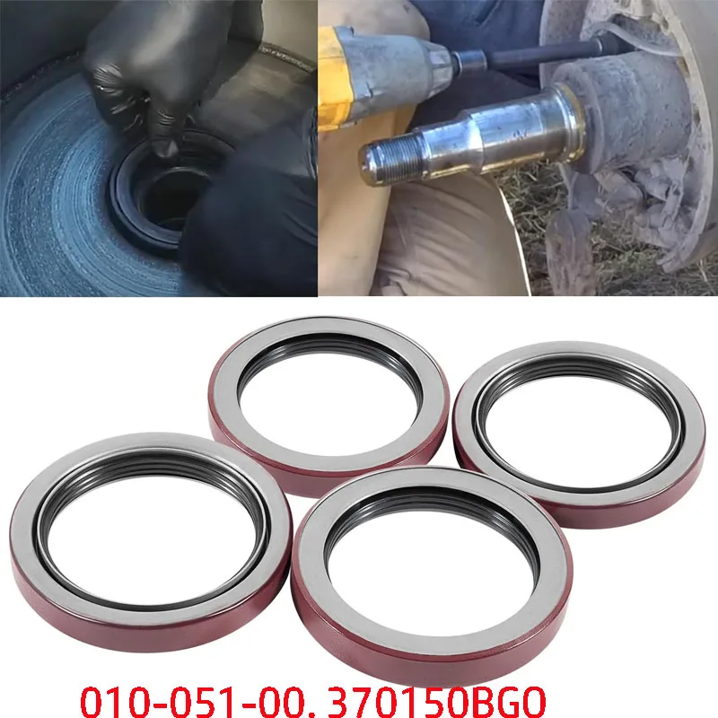 

Trailer Wheel Hub Unitized Oil Seal Kit Fits For Dexter 9K-10K GD Axles - ID 2.875'' x OD 3.880'', Replace 010-051-00, 370150BGO