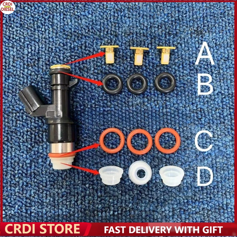 

16pcs for Honda Eighth Generation Accord for CRV Odyssey for Spire 2.4 Fuel Injector Rubber Ring Sealing Ring