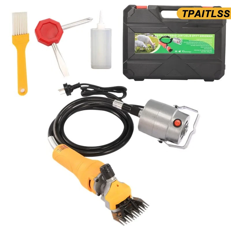 High Power Electric Sheep Clipper 13 Tooth Farm Livestock Shearing Grooming Machine Kit