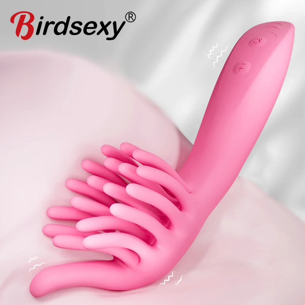 Powerful G Spot Finger Dildo Vibrator for Women Nipple Clitoris Stimulator Fast Orgasm Adults Goods Sex Toys for Beginners