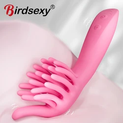 Powerful G Spot Finger Dildo Vibrator for Women Nipple Clitoris Stimulator Fast Orgasm Adults Goods Sex Toys for Beginners