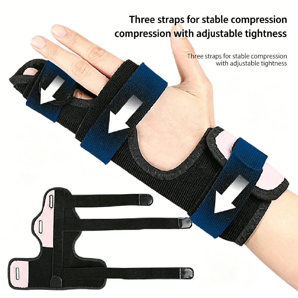 1PCS Adjustable Finger Metacarpal Splint Brace with Removable Aluminum Strip, Polyester Wrist Support for Tendonitis Arthritis