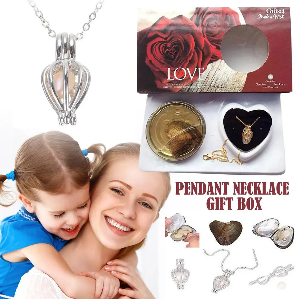 

Wish Pearl Necklace Kit Innovative Chain Charm For Holiday Gift Diy For Jewelry Making DIY Wish Pearl Necklace Kit O6J2