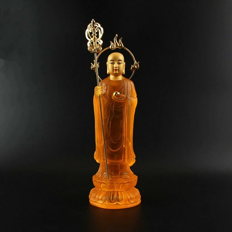 

Китайская буддистская статуя Будды Tangseng Ksitigarbha Bodhisattva Monk Buddha Resin