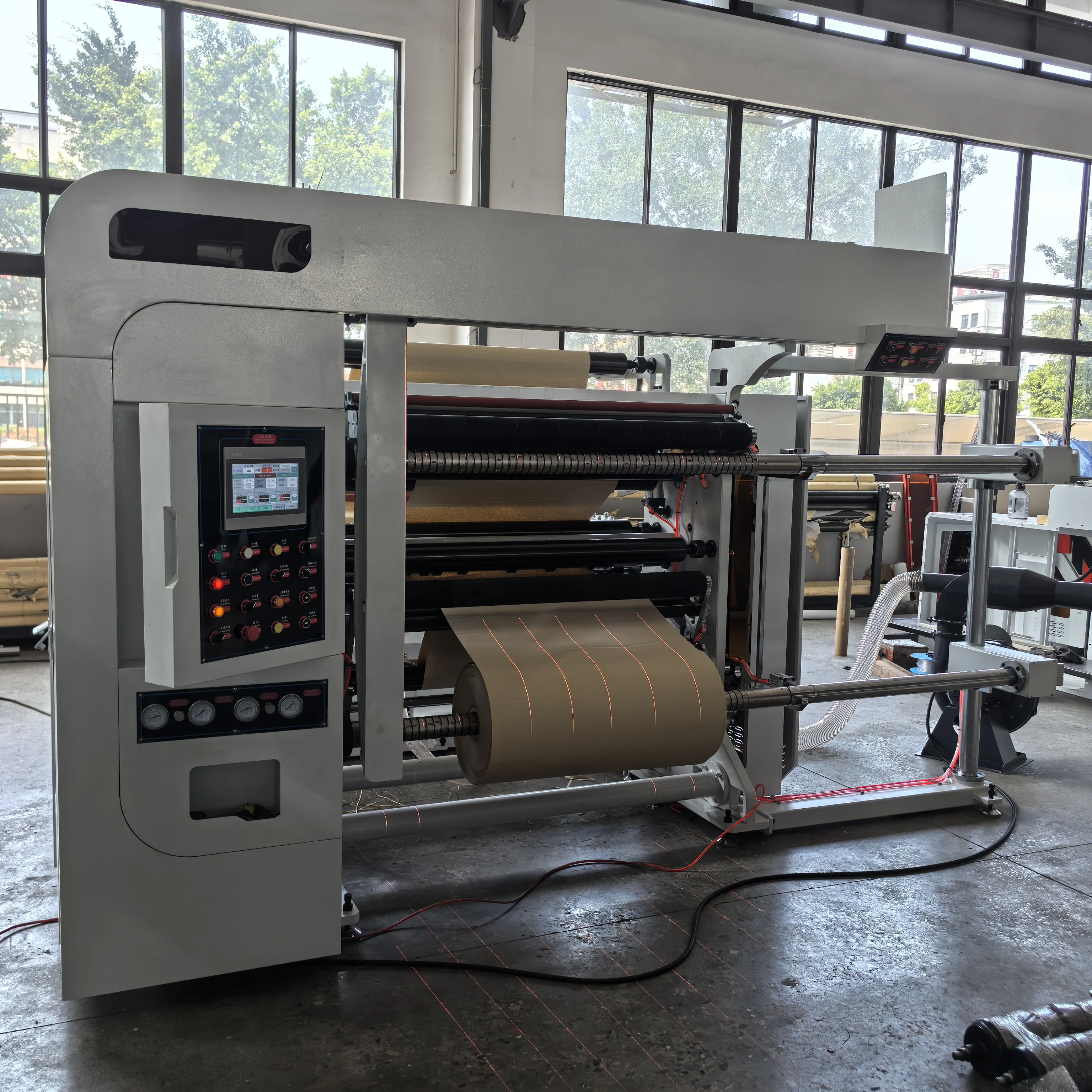 Slitter Rewinder Machine Professional Automatic Paper Film Foil Slitting Machine with PLC Control for Flexible Packaging Factory