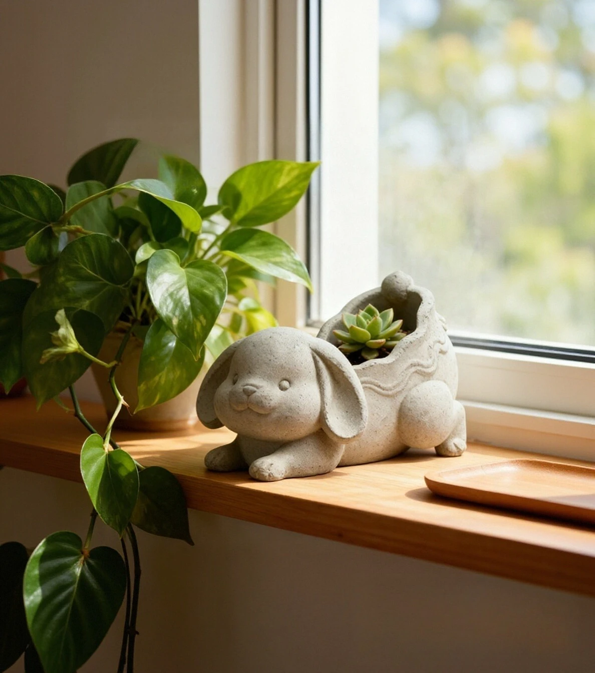 لطيف أرنب زهرة وعاء قالب DIY بها بنفسك اليدوية شمعة معطرة كأس قالب الجص الاسمنت زهرية الراتنج حامل قلم قالب صنع ديكور المنزل