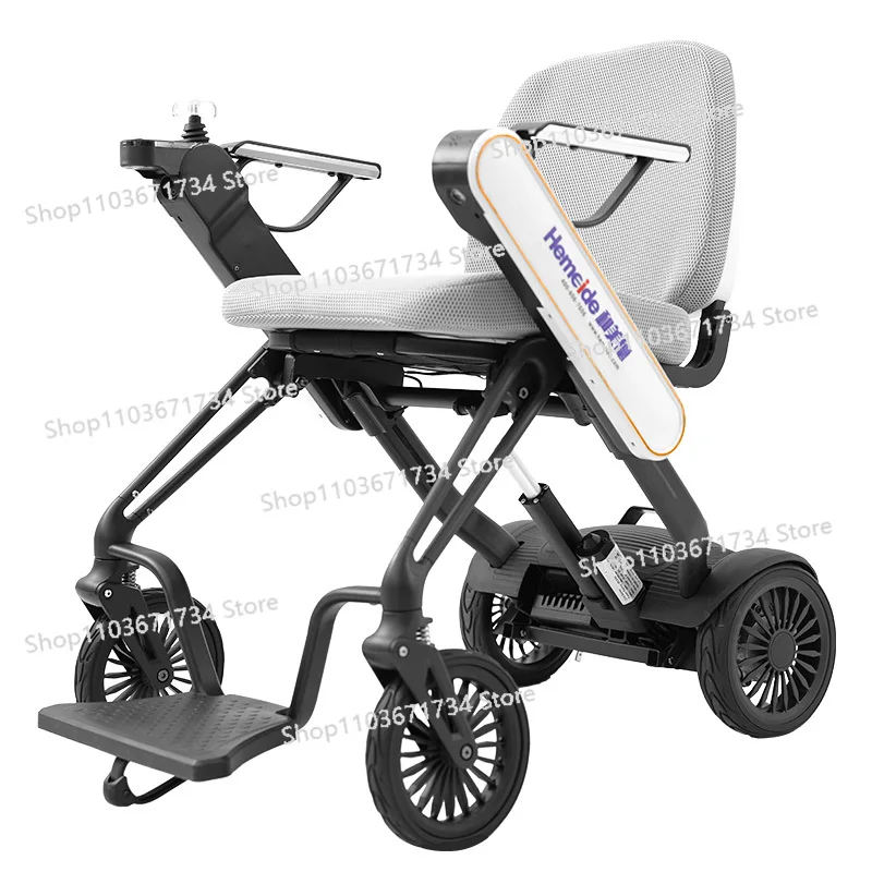 

Electric Wheelchair Folding Lightweight Intelligent Folding Fully Automatic Four-wheel Scooter for The Elderly for The Disabled