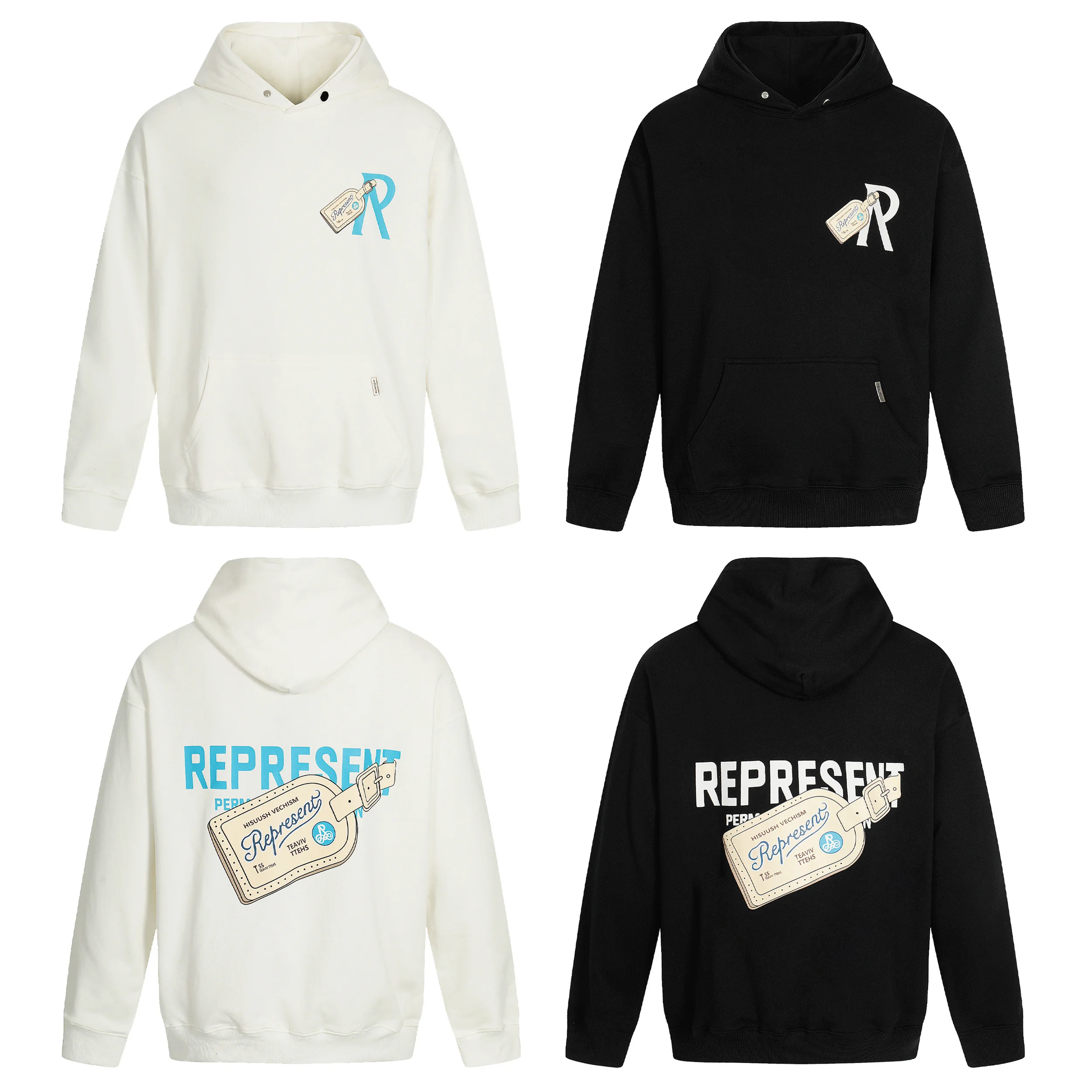 

Новое поступление, толстовка с капюшоном из чистого хлопка в стиле хип-хоп в американском стиле с принтом этикетки, теплая повседневная уличная одежда для молодежи