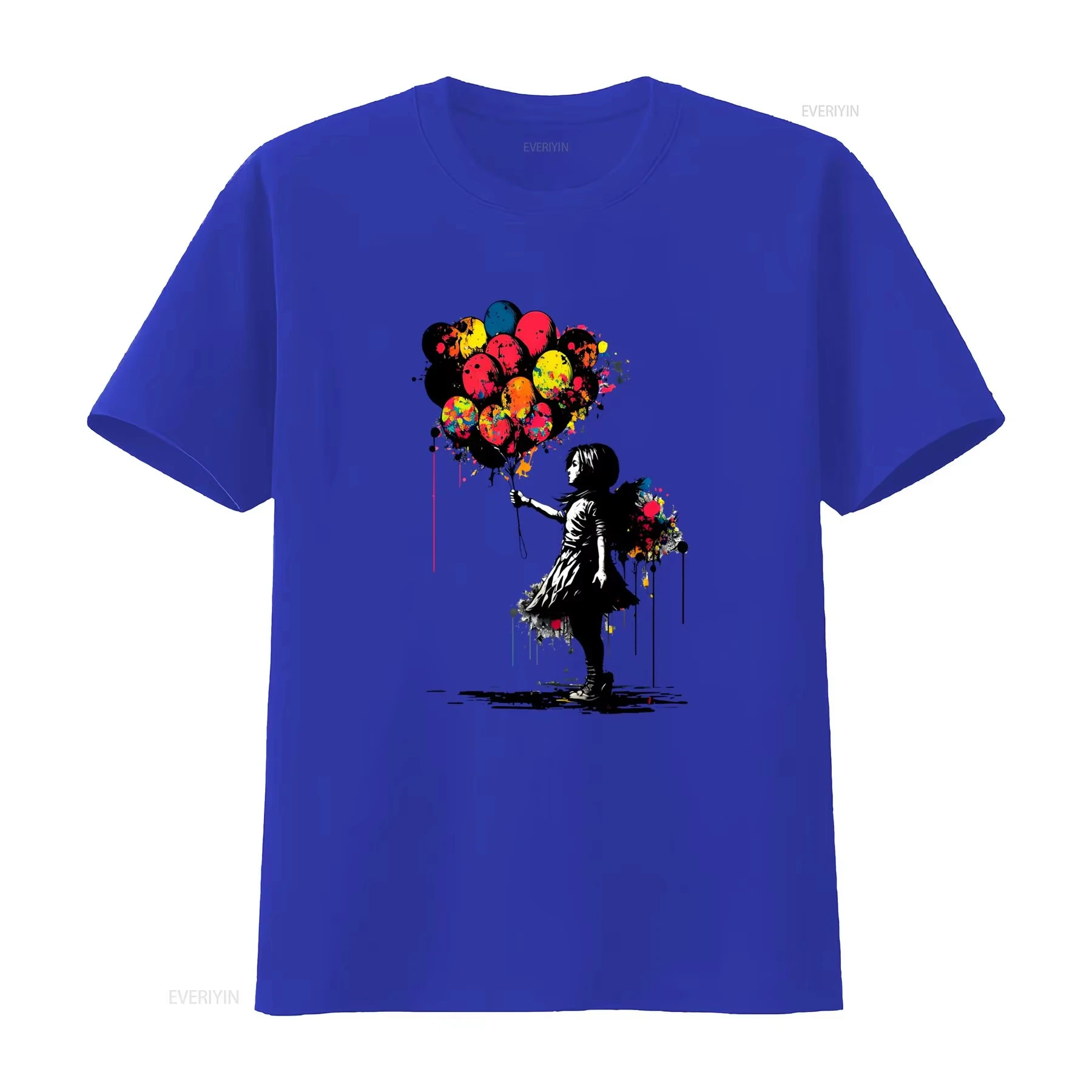 2026 Banksy Peace T Shirt Balloon Girl Art Print Graffiti Aesthetic Streetwear Fashion vintage Washed Sof