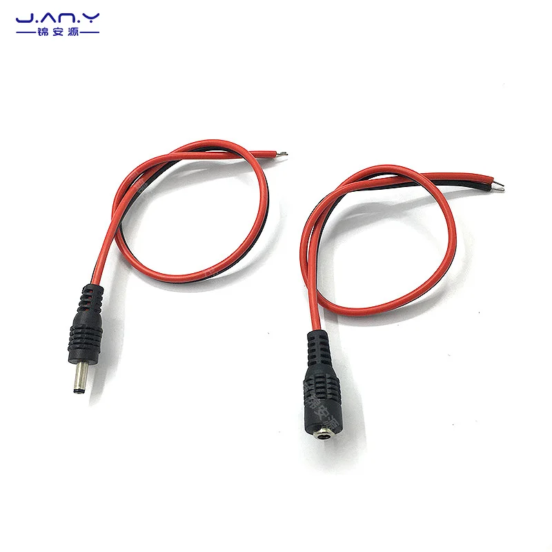 3.5 * 1.35mm red and black male bus, pure copper DC power line, 0.3 flat DC, 3.5 single plug charging line